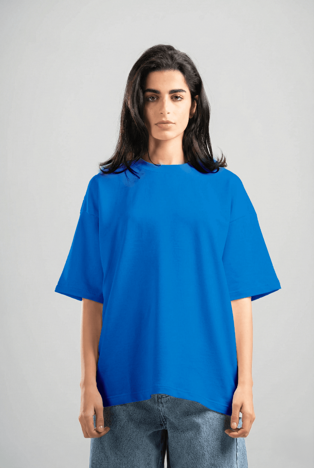 ELECTRIC BLUE SUMMER MELTON BOX-TEE