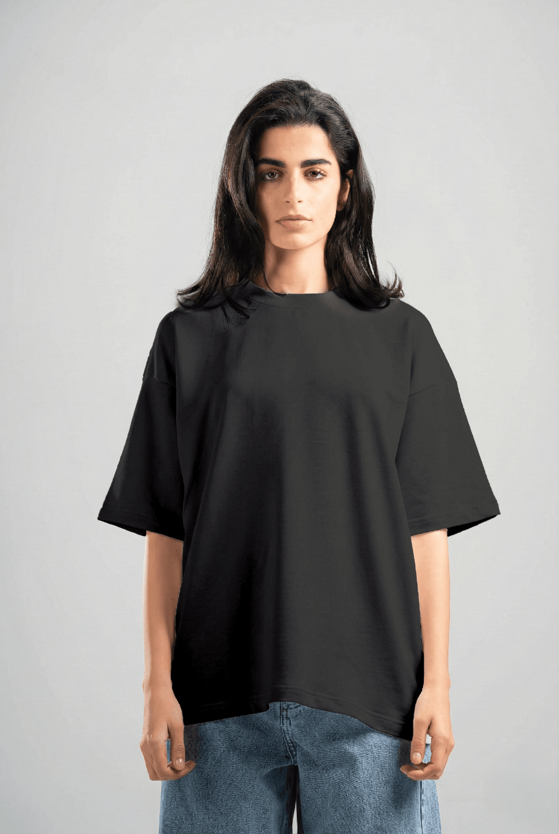 BLACK SUMMER MELTON BOX-TEE