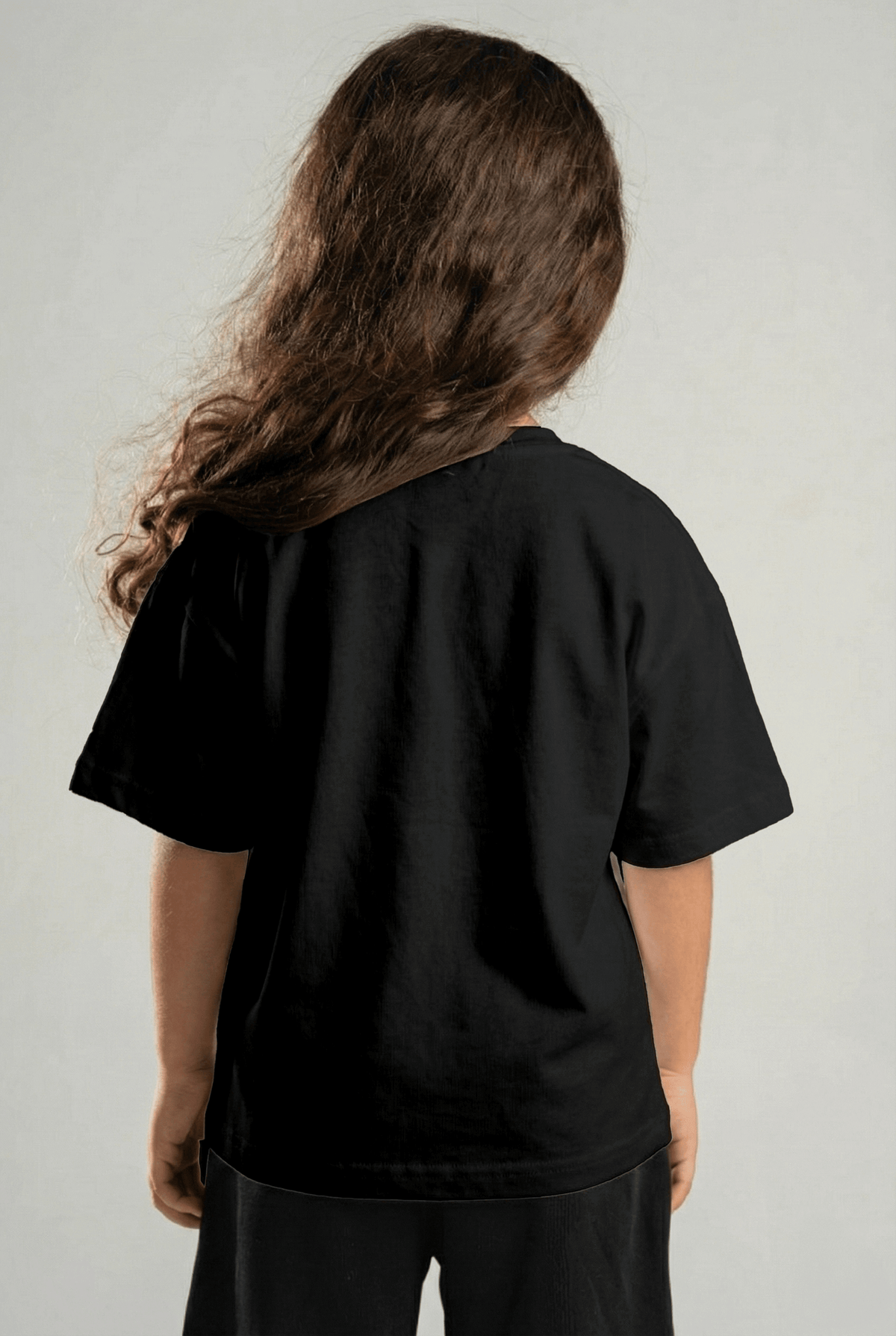 BLACK LITTLE ONES HEAVY WEIGHT OVERSIZED T-SHIRT