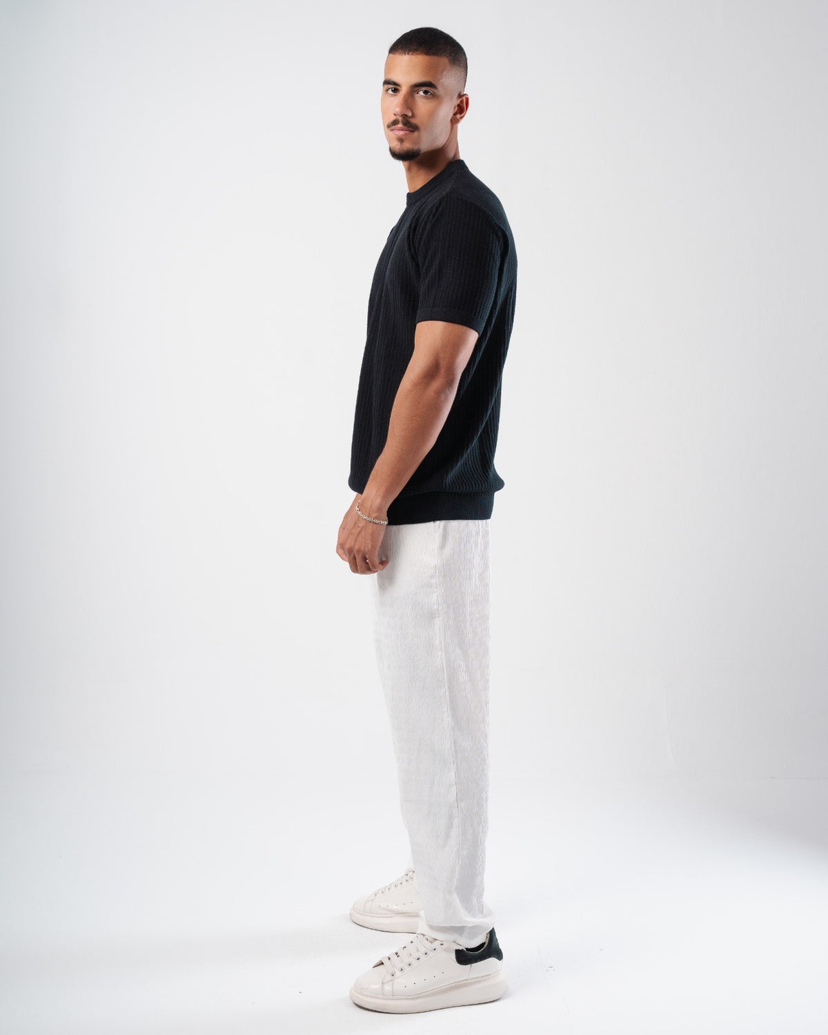 KNIT PLAIN POLO 023