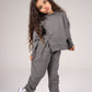 DARK GREY MINI CREWNECK