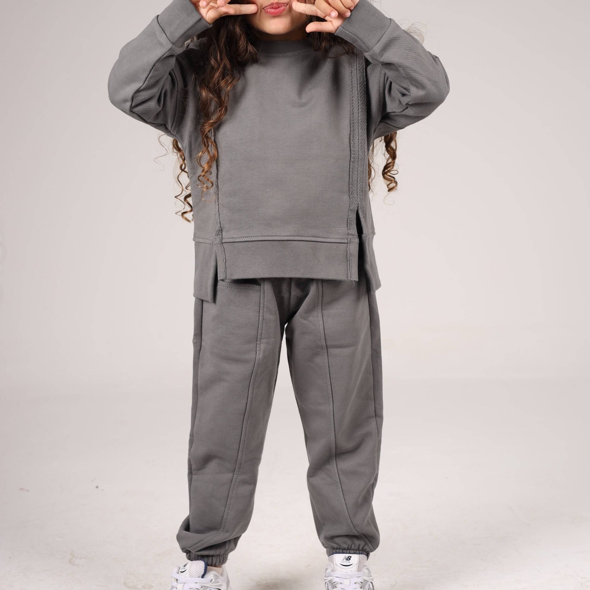 DARK GREY MINI CREWNECK