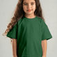 DARK GREEN LITTLE ONES HEAVY WEIGHT OVERSIZED T-SHIRT