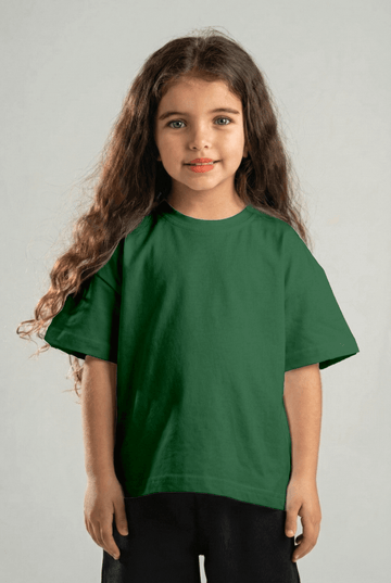 DARK GREEN LITTLE ONES HEAVY WEIGHT OVERSIZED T-SHIRT