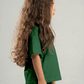 DARK GREEN LITTLE ONES HEAVY WEIGHT OVERSIZED T-SHIRT