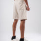 STRIPED LINEN BLEND SHORT