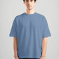 LIGHT NAVY SUMMER MELTON BOX-TEE