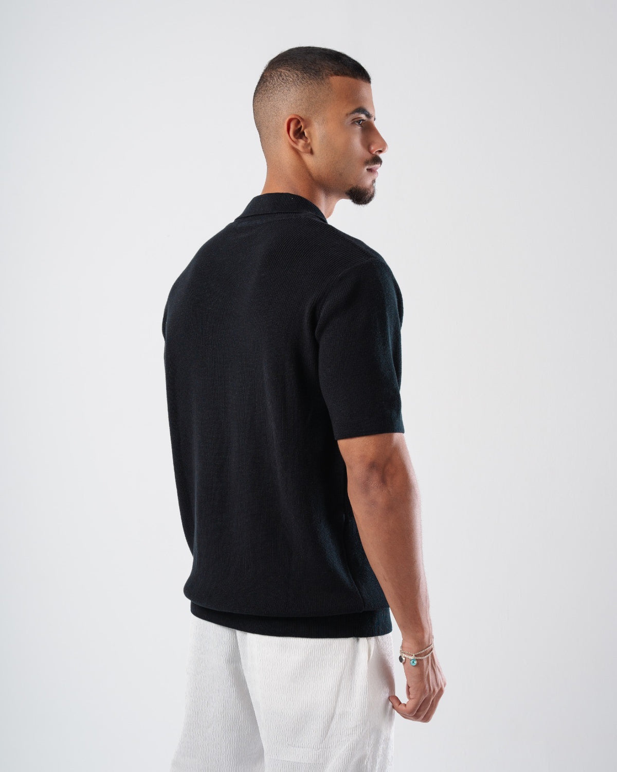 KNIT PLAIN POLO 023