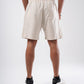 STRIPED LINEN BLEND SHORT