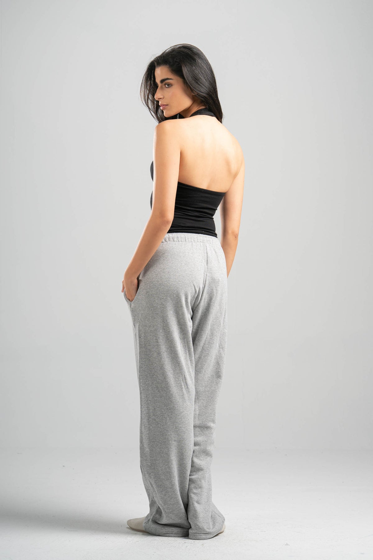 ASH GREY RELAXED LIGHTWEIGHT SWEATPANTS