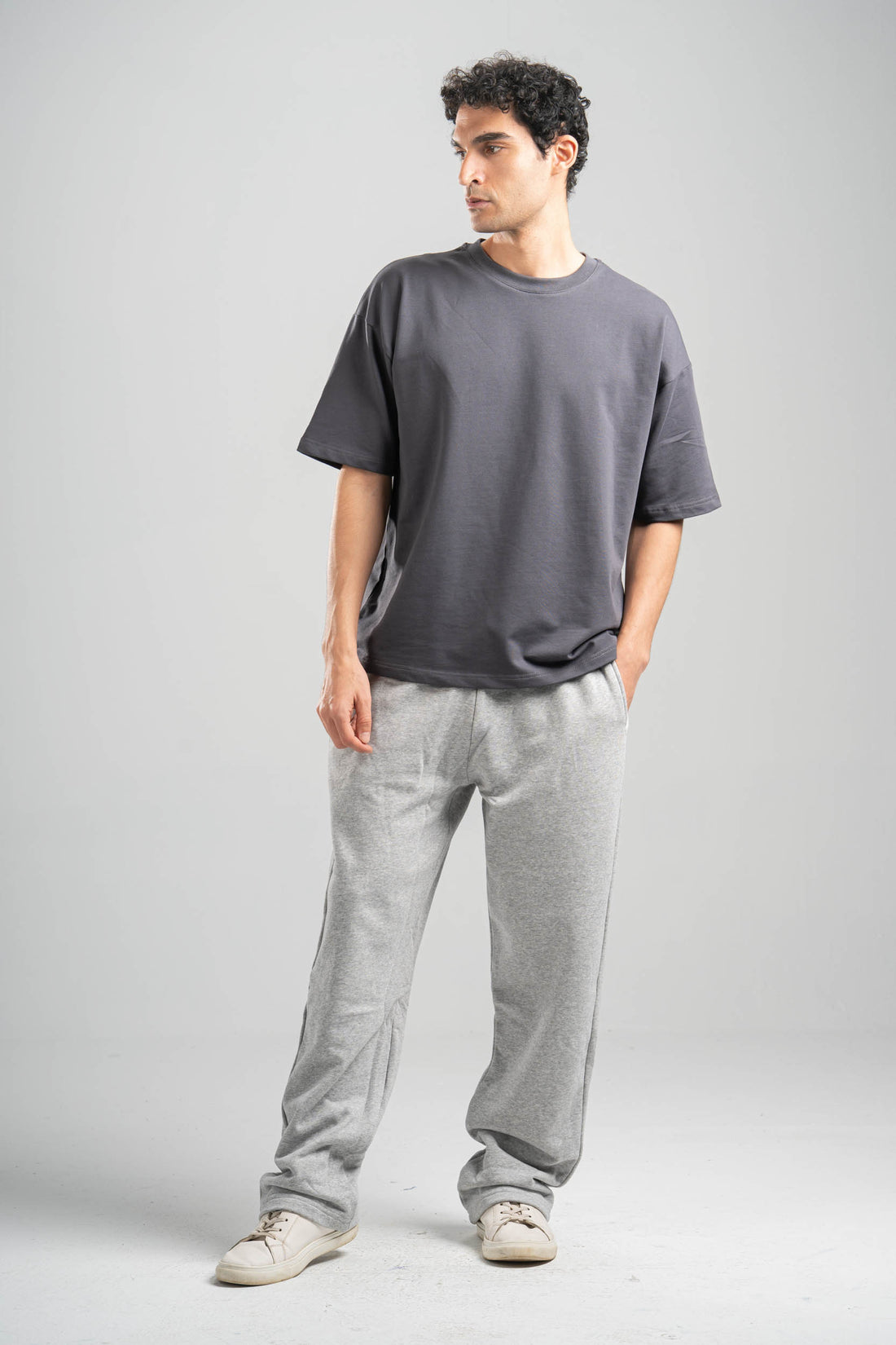 ASH GREY RELAXED LIGHTWEIGHT SWEATPANTS