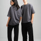 BLACK RELAXED LIGHTWEIGHT SWEATPANTS