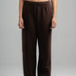 DARK BROWN RELAXED LIGHTWEIGHT SWEATPANTS