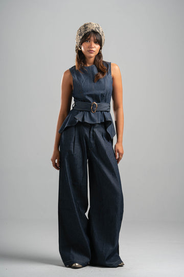 BLUE LIGHT WEIGHT DENIM PANTS