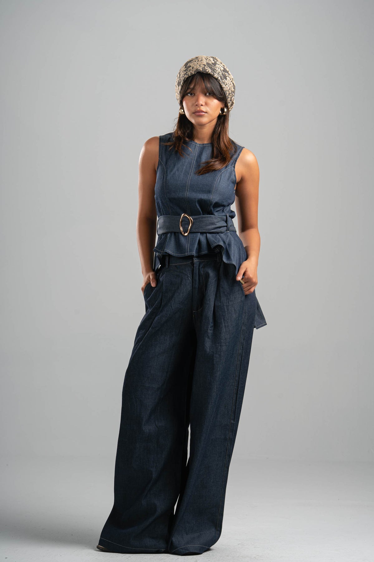 BLUE LIGHT WEIGHT DENIM PANTS
