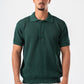 DARK GREEN BREEZY KNIT POLO
