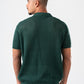 DARK GREEN BREEZY KNIT POLO
