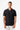 BLACK BRAIDED SHORT SLEEVE POLO