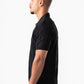 BLACK BRAIDED SHORT SLEEVE POLO