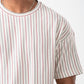 TEXTURED STRIPED TEE