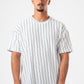 TEXTURED STRIPED TEE