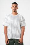 TEXTURED STRIPED TEE