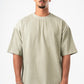 MINT GREEN RIDGED BOX-TEE