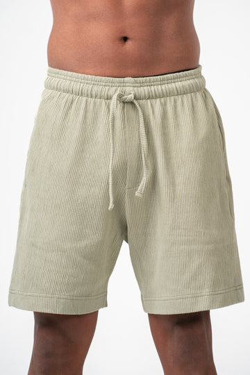 MINT GREEN RIDGED SHORT