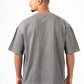 DARK GREY RIDGED BOX-TEE