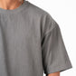 DARK GREY RIDGED BOX-TEE