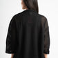 BLACK SEMI SHEER KNITTED TOP