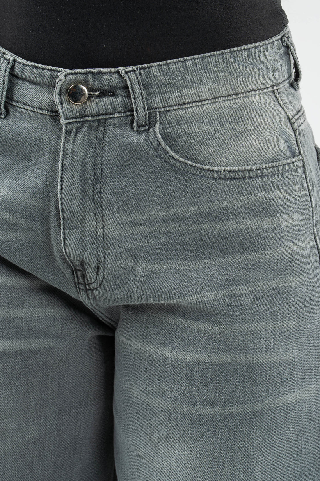 SMOKEY GREY OVERSIZED DENIM PANTS
