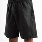 BLACK LOOSE FIT LINEN BLEND SHORT 021