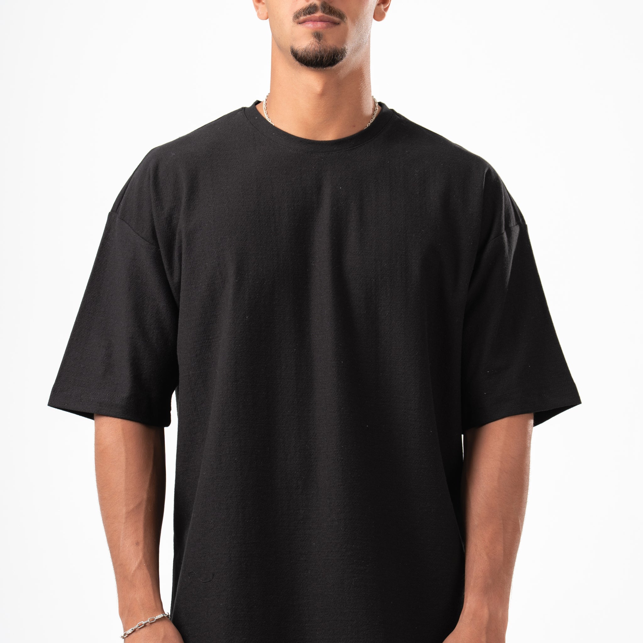 BLACK DUSTY BOX-TEE