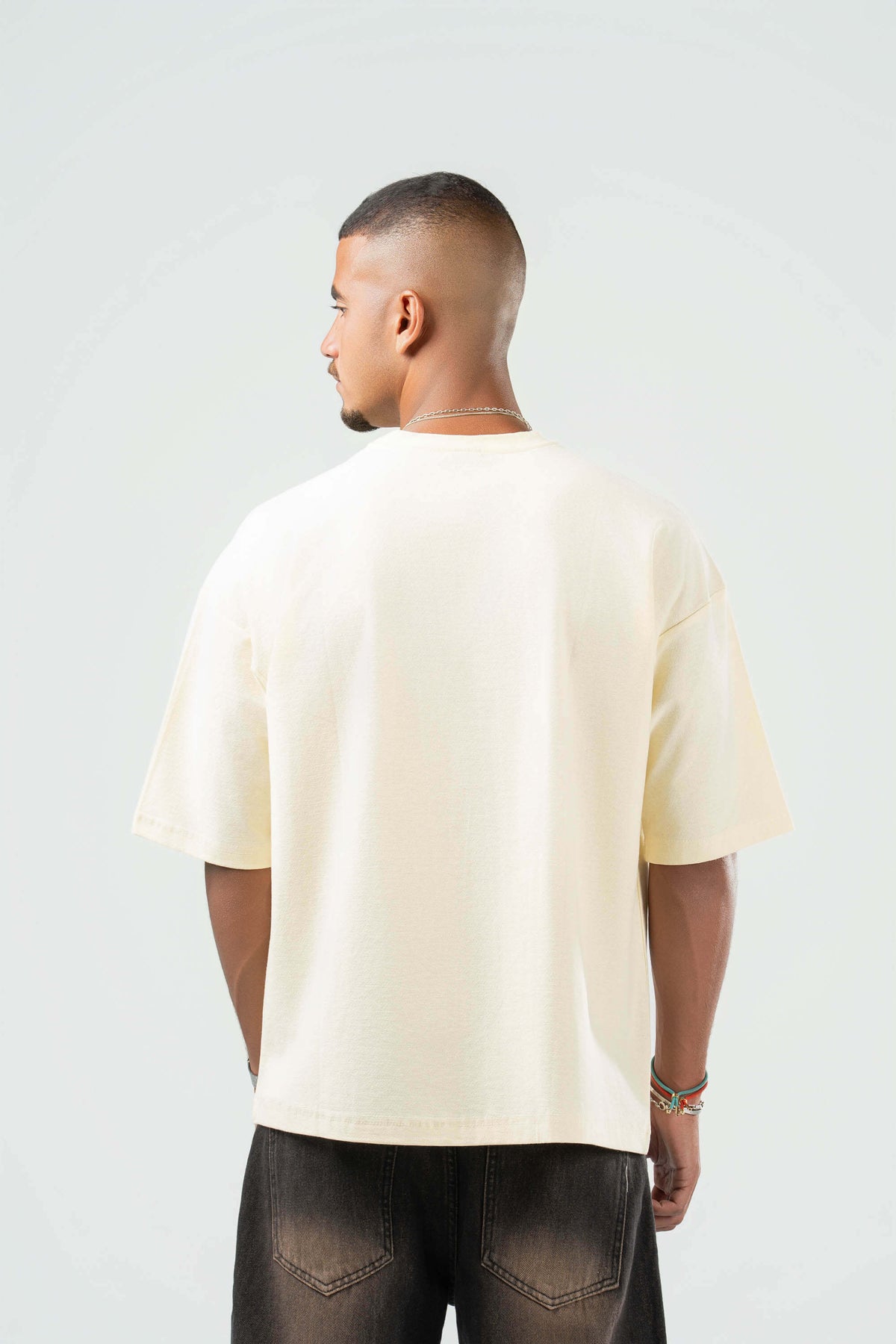 BUTTERMILK YELLOW DUSTY BOX-TEE