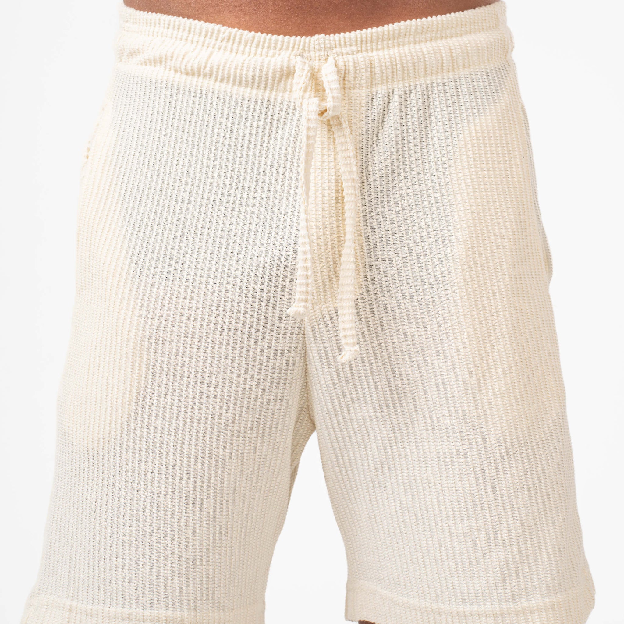 OFF-WHITE MINIMAL RIBBED SHORT