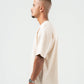 LIGHT BEIGE DUSTY BOX-TEE