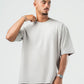 LIGHT GREY DUSTY BOX-TEE