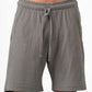 GREY MINIMAL RIBBED SHORT