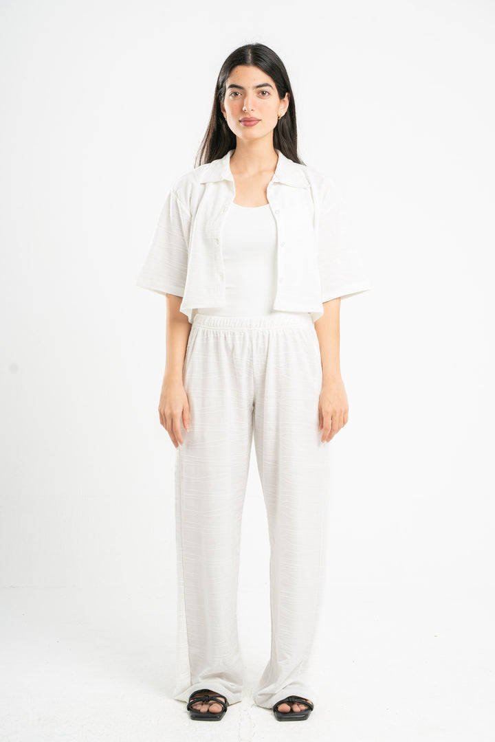 OFF-WHITE WAVE TEXTURED PANTS