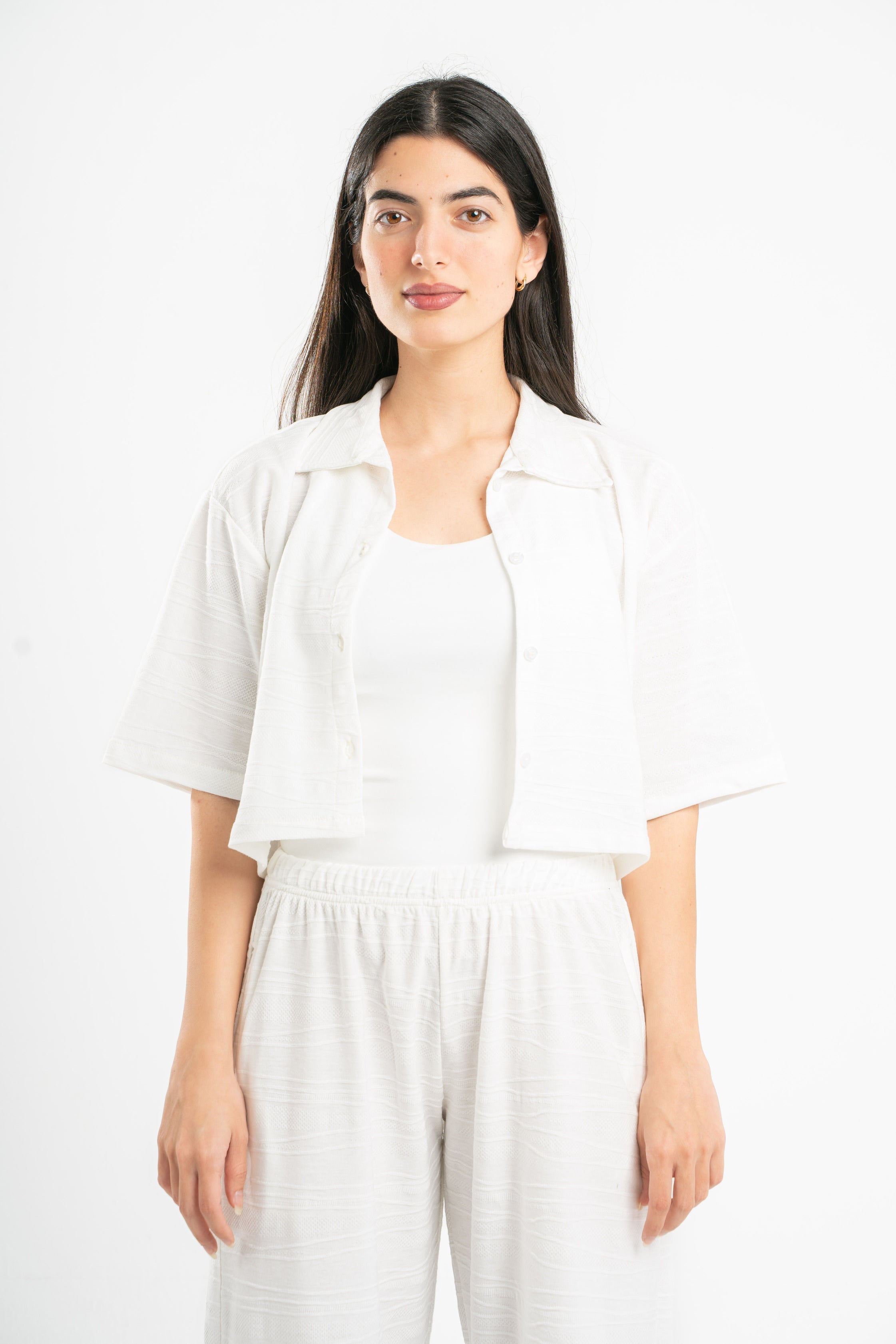dot organdy blouse – miele grande