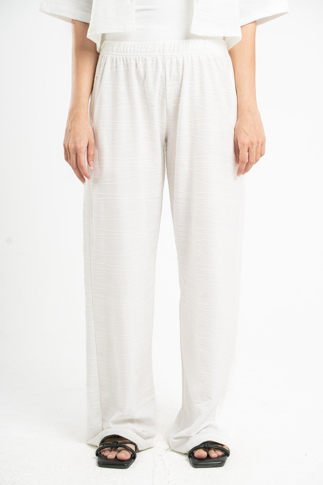 OFF-WHITE WAVE TEXTURED PANTS