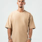 DARK BEIGE DUSTY BOX-TEE