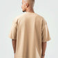 DARK BEIGE DUSTY BOX-TEE