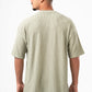 MINT GREEN MINIMAL RIBBED BOX-TEE