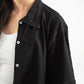 BLACK WAVE TEXTURED SHIRT