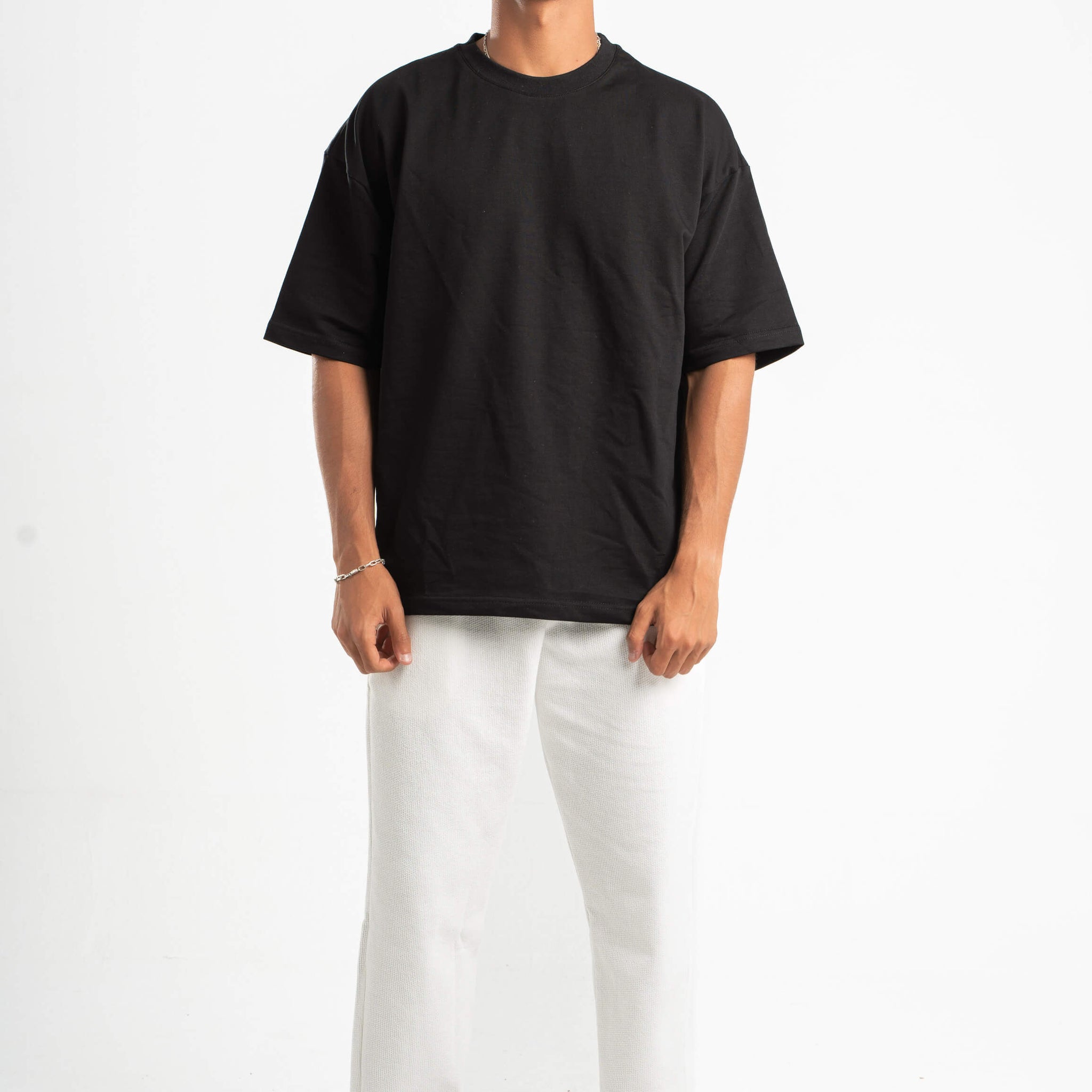 OFF-WHITE WAFFLE WEAVE PANTS