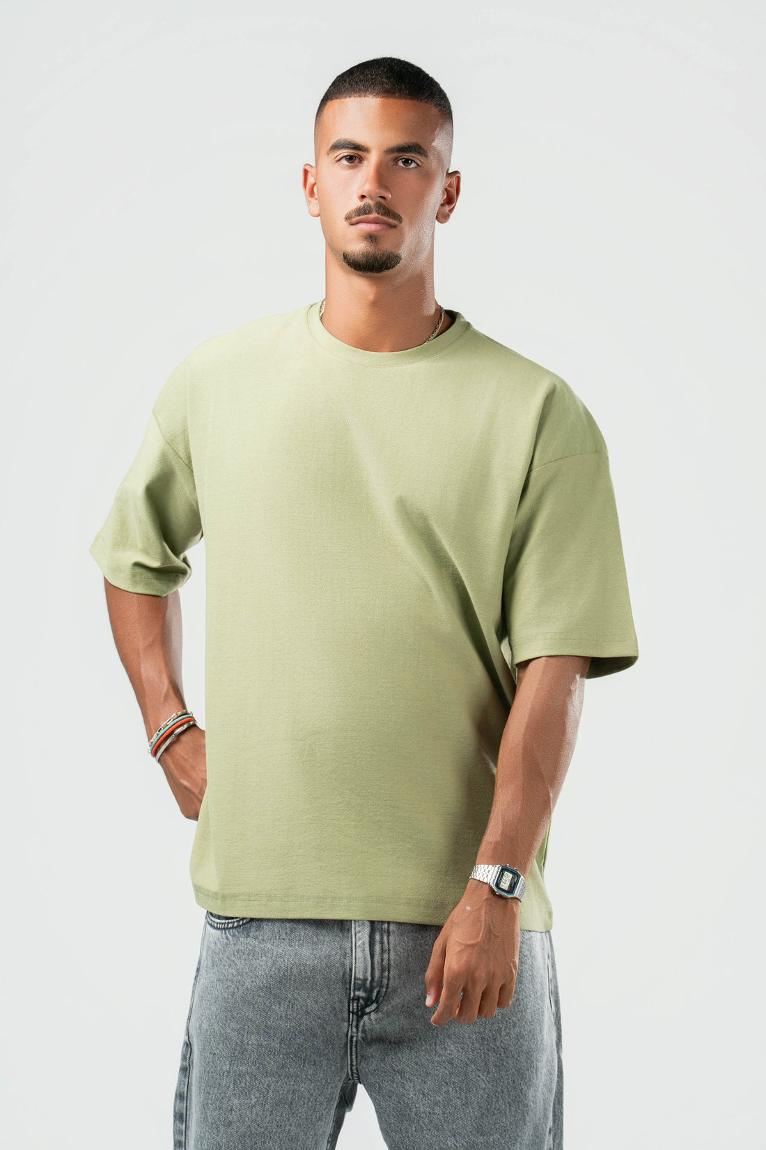 MINT GREEN DUSTY BOX-TEE