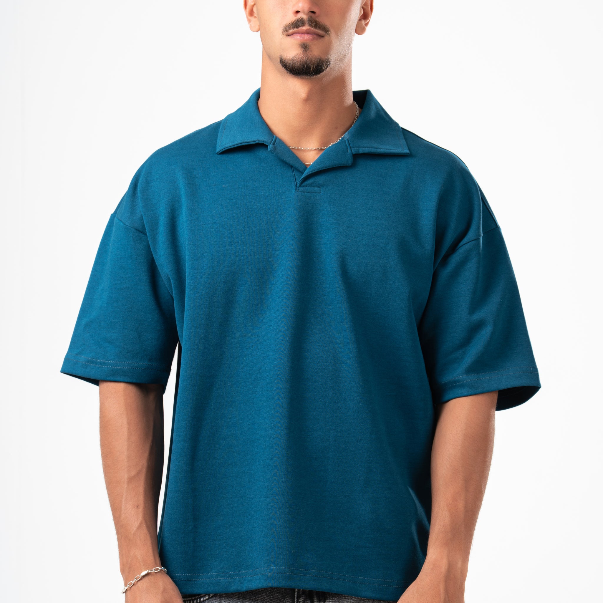 TEAL PLAIN POLO SHIRT