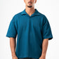 OCEAN BLUE PLAIN POLO SHIRT